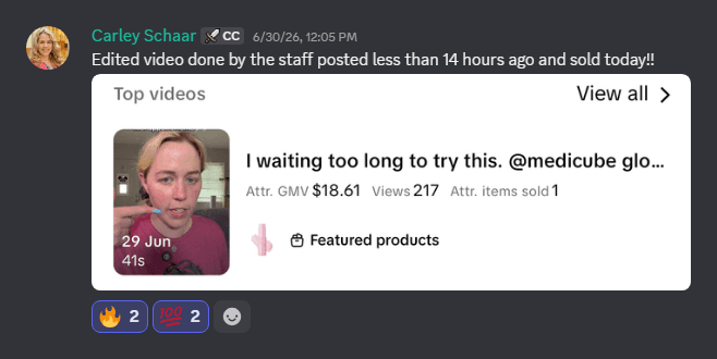 Creator: a video edited by GoViral staff was posted less than 14 hours ago and already sold.